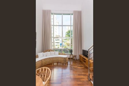 Sala de apartamento para alugar com 1 quarto, 75m² em Belvedere, Belo Horizonte