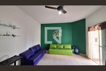 Sala/ quarto de apartamento para alugar com 1 quarto, 57m² em Vila Tupi, Praia Grande