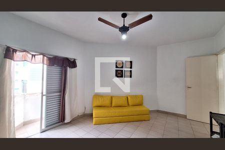 Sala /quarto de apartamento para alugar com 1 quarto, 57m² em Vila Tupi, Praia Grande