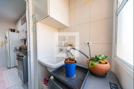 Área de Serviço de apartamento para alugar com 3 quartos, 79m² em Vila Pires, Santo André