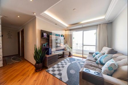 Sala de apartamento para alugar com 3 quartos, 79m² em Vila Pires, Santo André