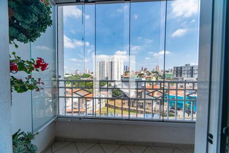 Varanda da Sala de apartamento para alugar com 3 quartos, 79m² em Vila Pires, Santo André
