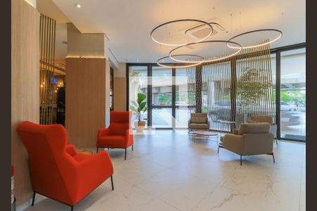 Studio para alugar com 28m², 1 quarto e 1 vaga Studio para alugar com 28m², 1 quarto e 1 vagaHall Social