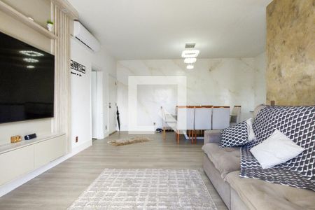 Sala de apartamento para alugar com 3 quartos, 122m² em Guilhermina, Praia Grande
