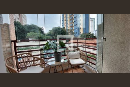 Varanda Sala de apartamento à venda com 2 quartos, 60m² em Parque das Nações, Santo André