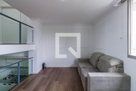 Sala de apartamento para alugar com 1 quarto, 50m² em Vila Tramontano, São Paulo