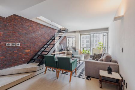 Sala de apartamento para alugar com 1 quarto, 58m² em Jardins, São Paulo