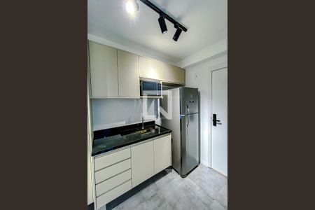 Cozinha de kitnet/studio para alugar com 1 quarto, 25m² em Vila Mariana, São Paulo