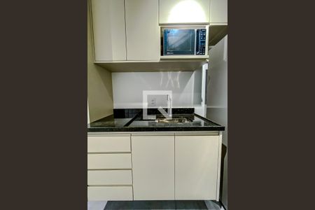 Cozinha de kitnet/studio para alugar com 1 quarto, 25m² em Vila Mariana, São Paulo