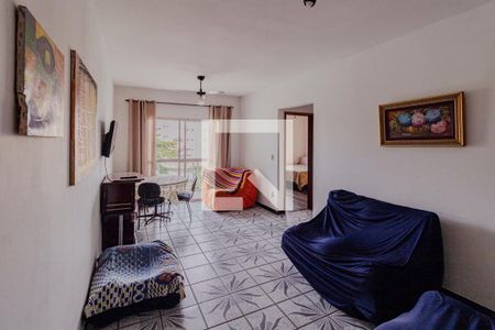 Sala de apartamento para alugar com 2 quartos, 100m² em Mar E Céu, Guarujá