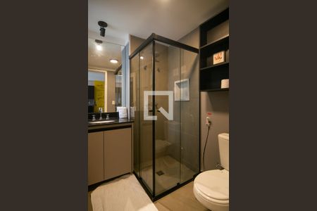 Studio para alugar com 25m², 0 quarto e sem vaga Studio para alugar com 25m², 0 quarto e sem vagaBanheiro Social