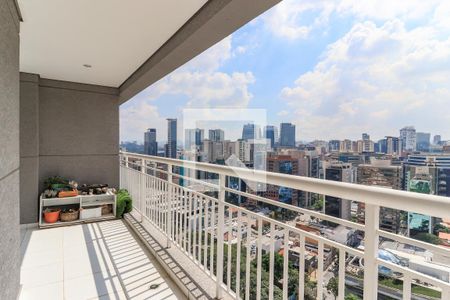 Varanda da Sala de apartamento para alugar com 2 quartos, 100m² em Brooklin Paulista, São Paulo