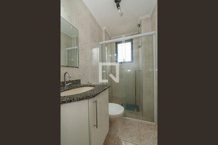 Banheiro da Suíte  de apartamento à venda com 3 quartos, 75m² em Vila Guararapes, Campinas