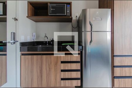 Cozinha de apartamento para alugar com 1 quarto, 18m² em Vila Mariana, São Paulo