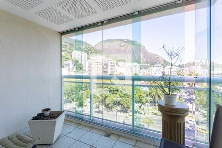 Varanda da Sala de apartamento para alugar com 2 quartos, 173m² em Humaitá, Rio de Janeiro