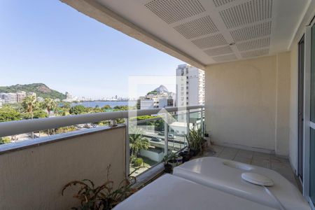 Varanda de apartamento à venda com 2 quartos, 171m² em Humaitá, Rio de Janeiro