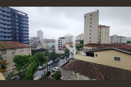 Vista da Sala de apartamento para alugar com 3 quartos, 122m² em Embaré, Santos