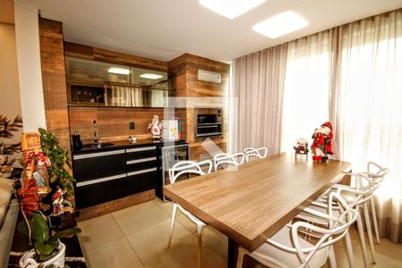Varanda gourmet de apartamento à venda com 4 quartos, 128m² em Buritis, Belo Horizonte