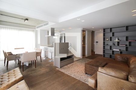 Sala de apartamento para alugar com 1 quarto, 80m² em Vila Nova Conceição, São Paulo