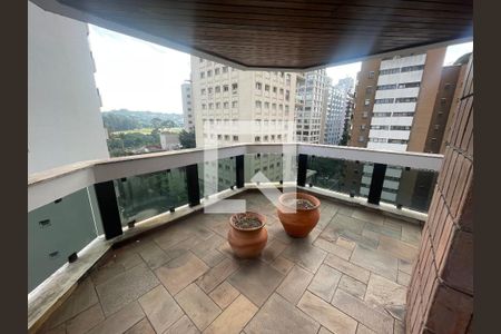 Varanda da Sala de apartamento à venda com 4 quartos, 383m² em Jardim Europa, São Paulo