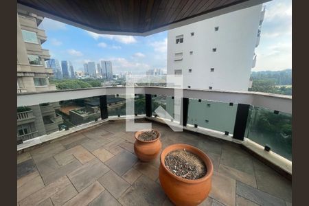 Varanda da Sala de apartamento à venda com 4 quartos, 383m² em Jardim Europa, São Paulo