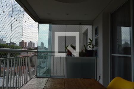 Varanda da Sala de apartamento à venda com 1 quarto, 129m² em Jardim da Glória, São Paulo