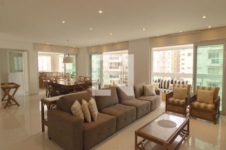 Sala de apartamento para alugar com 4 quartos, 176m² em Vila Maia, Guarujá