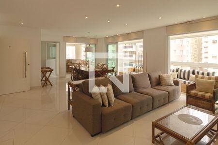 Sala de apartamento para alugar com 4 quartos, 176m² em Vila Maia, Guarujá