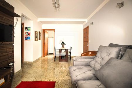 Sala  de apartamento à venda com 2 quartos, 66m² em Carmo, Belo Horizonte