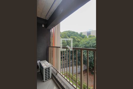 Varanda da Sala de kitnet/studio à venda com 1 quarto, 23m² em Cerqueira César, São Paulo