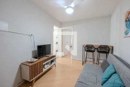 Sala de apartamento para alugar com 1 quarto, 39m² em Bela Vista, São Paulo