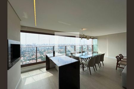 Varanda Integrada de apartamento para alugar com 3 quartos, 142m² em Brooklin Novo, São Paulo