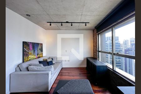Sala de apartamento para alugar com 1 quarto, 90m² em Cidade Monções, São Paulo