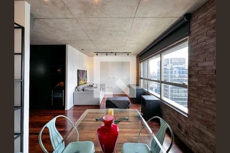 Sala de apartamento para alugar com 1 quarto, 90m² em Cidade Monções, São Paulo