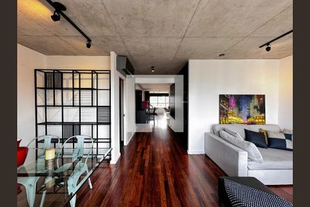 Sala de apartamento para alugar com 1 quarto, 90m² em Cidade Monções, São Paulo