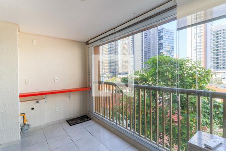 Varanda da Sala de apartamento para alugar com 2 quartos, 63m² em Vila Gertrudes, São Paulo