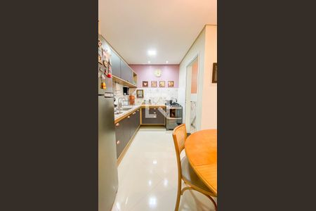 Sala de Jantar - Cozinha de apartamento à venda com 2 quartos, 44m² em Vila Scarpelli, Santo André