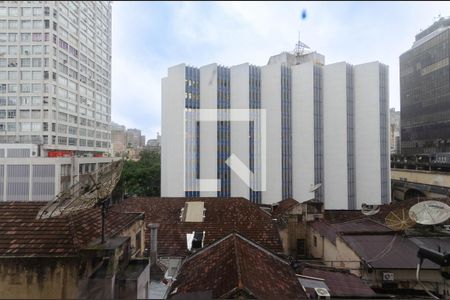 Vista Sala de apartamento à venda com 1 quarto, 41m² em Centro Histórico, Porto Alegre