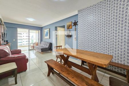 Sala  de apartamento para alugar com 2 quartos, 89m² em Jardim Astúrias, Guarujá