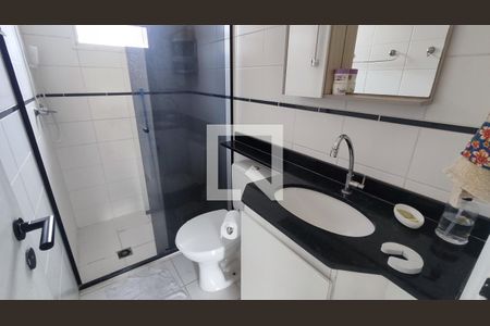 Banheiro 1 - Suíte de casa de condomínio à venda com 3 quartos, 82m² em Jardim Shangai, Jundiaí