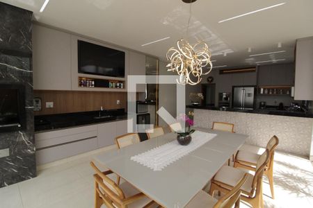 Varanda gourmet de casa de condomínio para alugar com 4 quartos, 210m² em Laranjeiras, Uberlândia