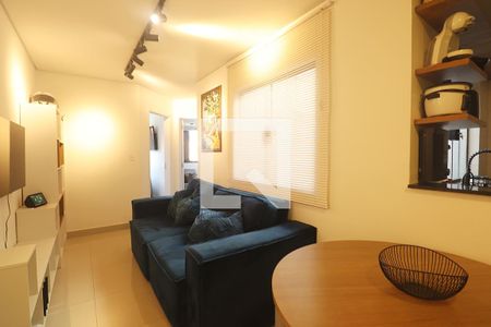 Sala de apartamento para alugar com 2 quartos, 100m² em Bangú, Santo André
