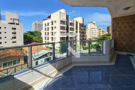 Varanda  de apartamento para alugar com 3 quartos, 150m² em Enseada, Guarujá