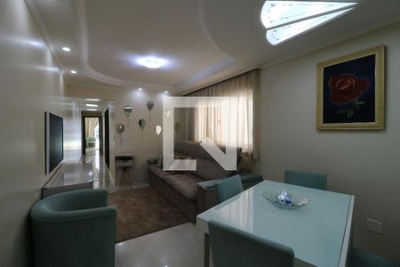 Sala de apartamento à venda com 3 quartos, 83m² em Campestre, Santo André