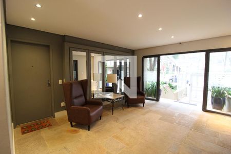 Hall Social de apartamento para alugar com 1 quarto, 39m² em Indianópolis, São Paulo