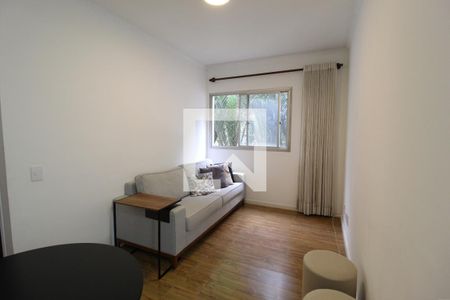 Sala de apartamento para alugar com 1 quarto, 39m² em Indianópolis, São Paulo