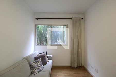 Sala de apartamento para alugar com 1 quarto, 39m² em Indianópolis, São Paulo