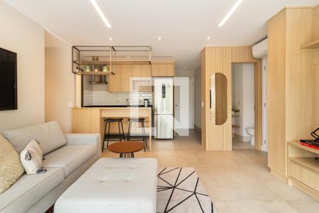 Sala de apartamento para alugar com 2 quartos, 74m² em Indianópolis, São Paulo