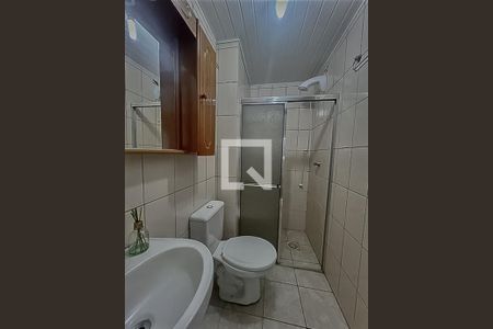 Banheiro de kitnet/studio à venda com 1 quarto, 23m² em Cristo Rei, São Leopoldo