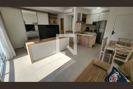 Sala de kitnet/studio para alugar com 1 quarto, 50m² em José Menino, Santos